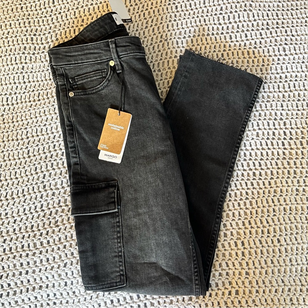 Mango Denim Cargo skinny’s size 36